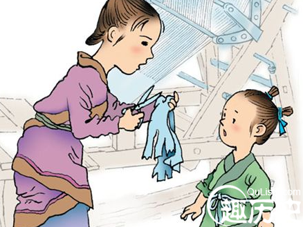 断织劝学的故事