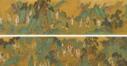 刘松年：南宋四大家之一，画作多园林小景亦称&ldquo;小景山水&rdquo;