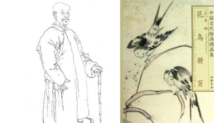 《松藤图》:清代扬州画派画家李鱓所作,为立轴绘画作品