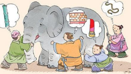 关于盲人摸象的出处是什么?它来自于哪一个历史典故?